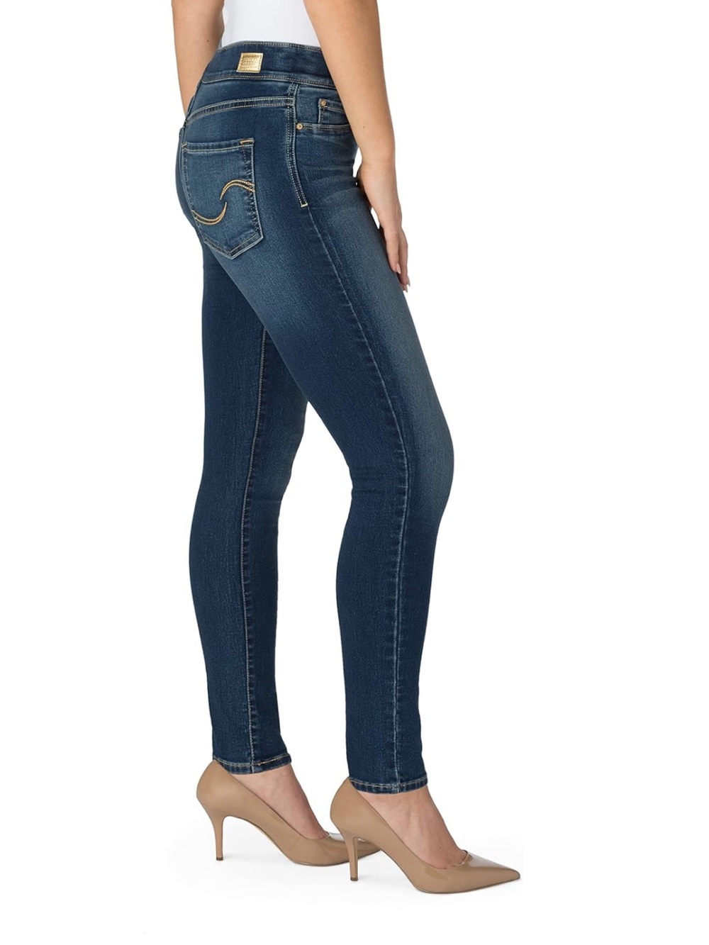 🔥NeW🔥 Signature by Levi Strauss & Co Totally Shaping Pull-On Skinny Jeans Sz 6